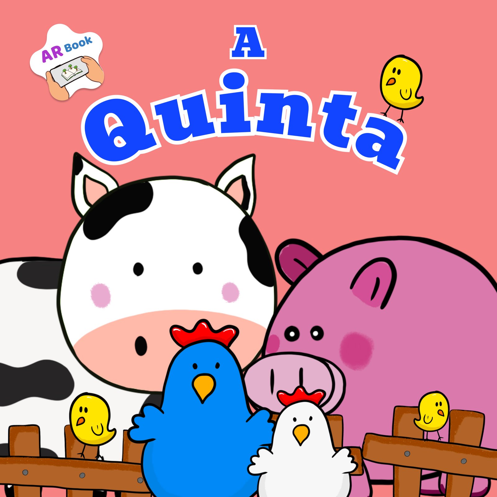 Imagem de reconhecimento A Quinta, com animais da fazenda